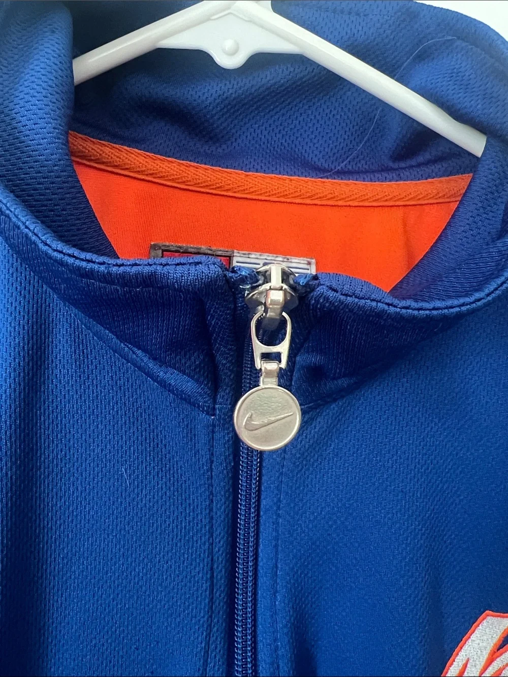 Nike Blue and Orange New York Mets Full-Zip Lightweight Jacket